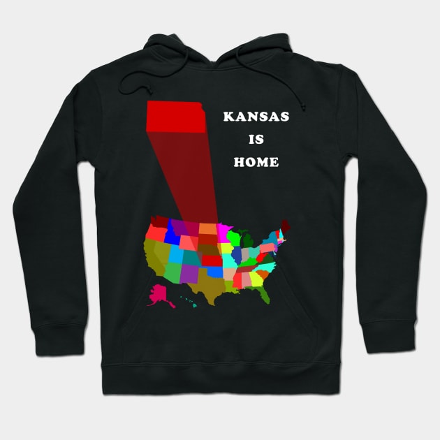 Kansas is Home Hoodie by PrintedDesigns